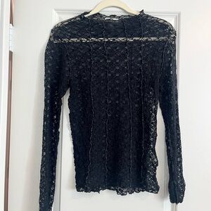 Black lace undershirt